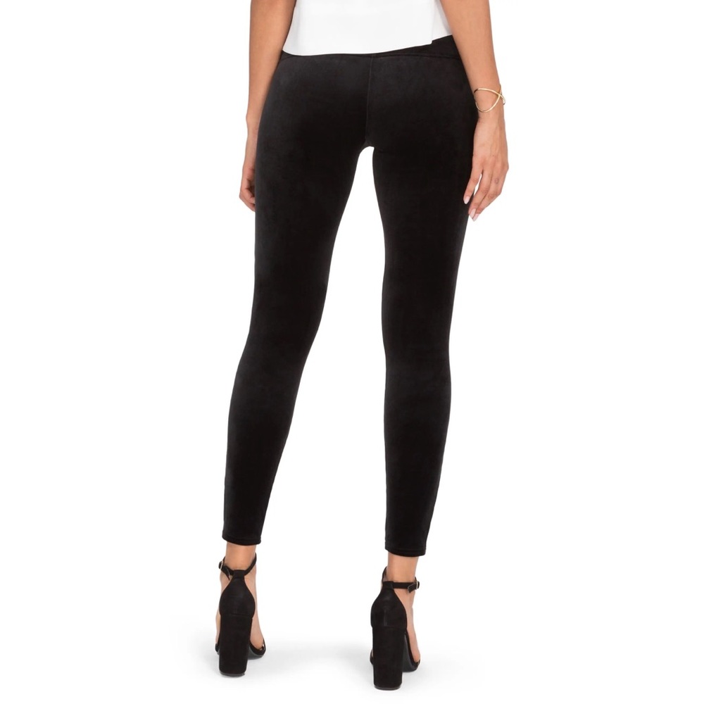 Spanx Velvet Leggings in Color Black - Picture 2 of 6